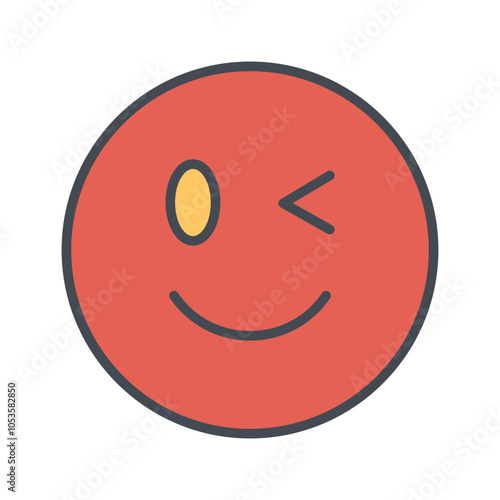 Winking Face Vector Icon