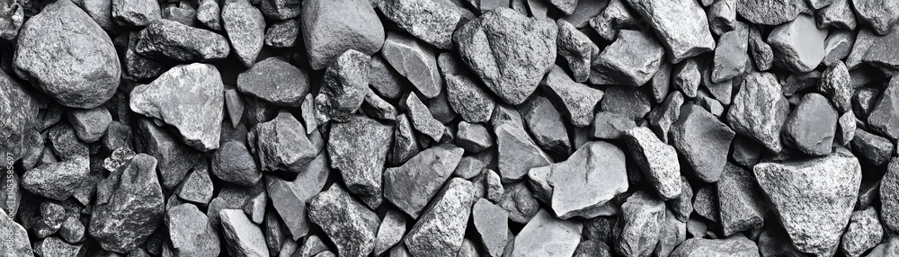 Close-up Black and White Texture of Irregularly Shaped Stones Close-up Black and White Texture of Irregularly Shaped Stones