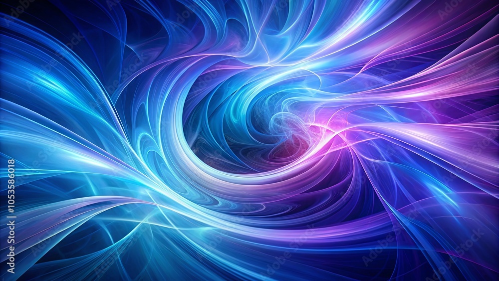 Abstract Swirling Light Patterns in a Symphony of Blue and Purple Hues Abstract Swirling Light Patterns in a Symphony of Blue and Purple Hues