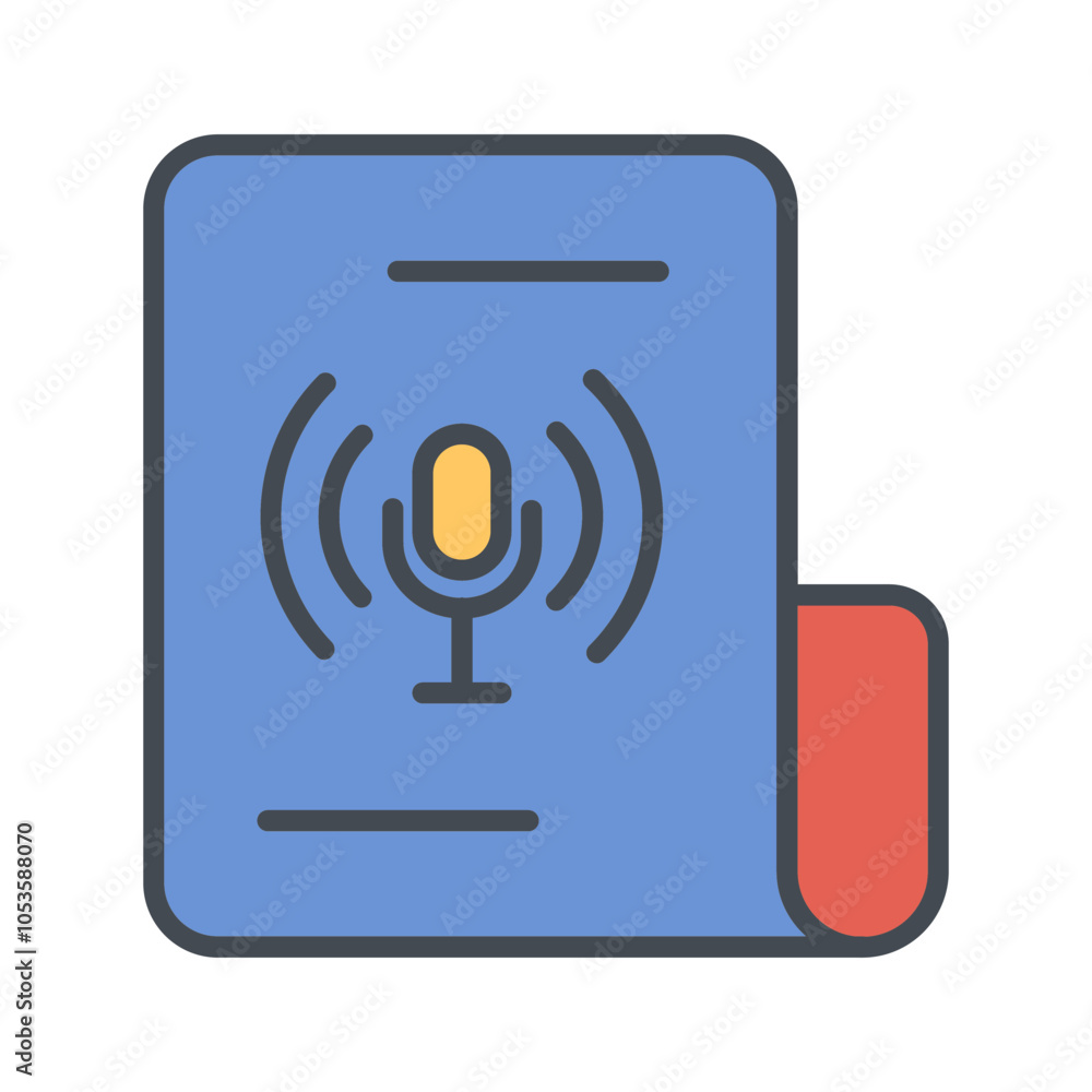Podcast Vector Icon Podcast Vector Icon