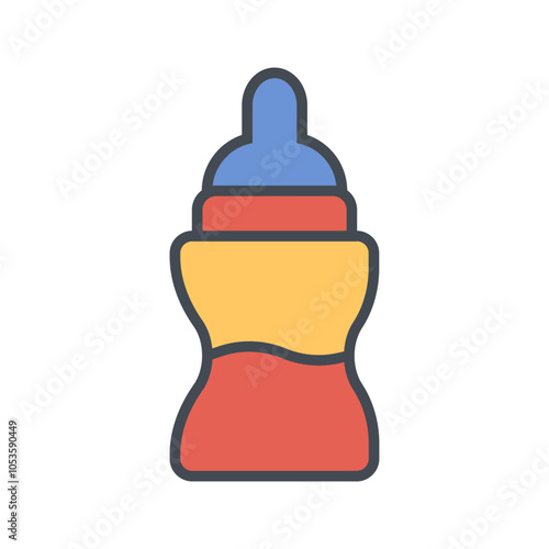 Bottle Feeding Vector Icon