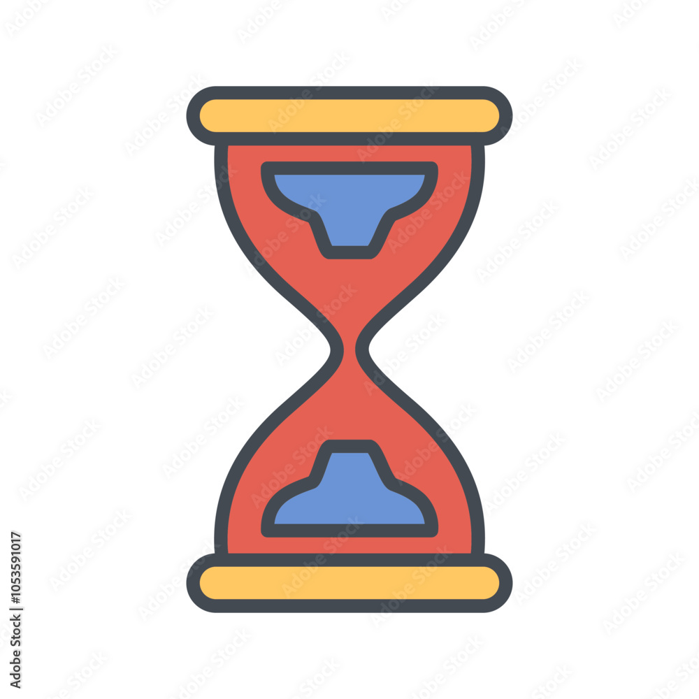 Sand Timer Vector Icon Sand Timer Vector Icon