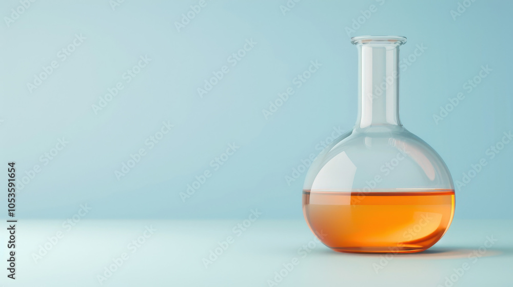 orange solution in science glass orange solution in science glass