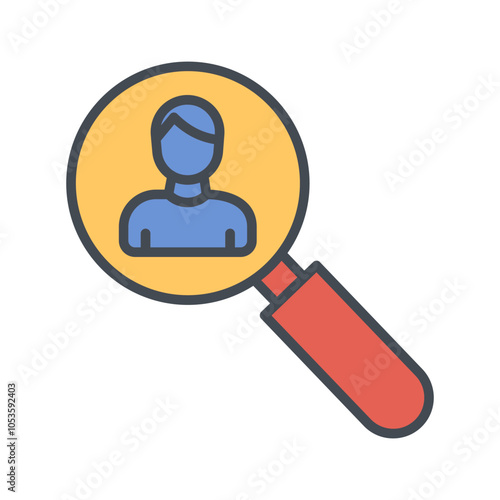 Employee Hunt Vector Icon