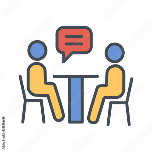News Interview Vector Icon
