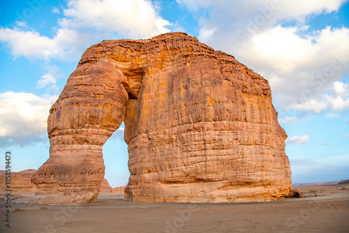 Elephant Rock Formation at Al Ula, Saudi Arabia
