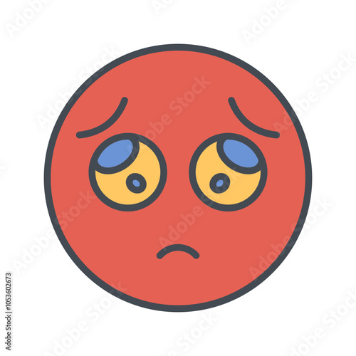 Pleading Face Vector Icon