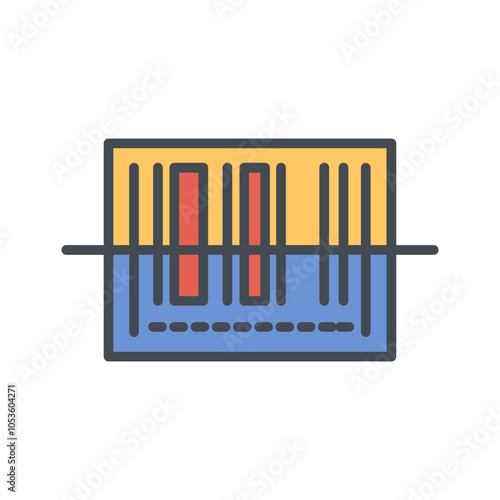 Barcode Shipping Vector Icon