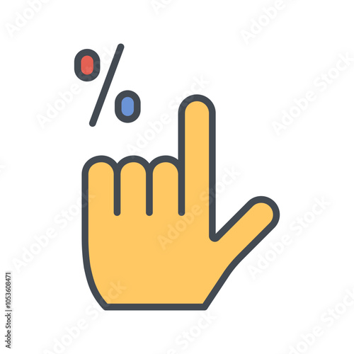 Click Through Rate Vector Icon