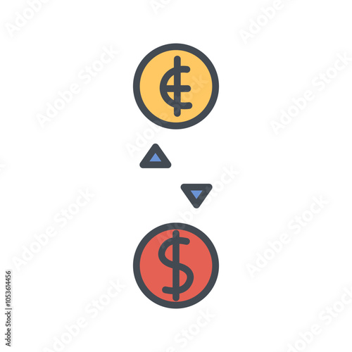 Currency Exchange Vector Icon