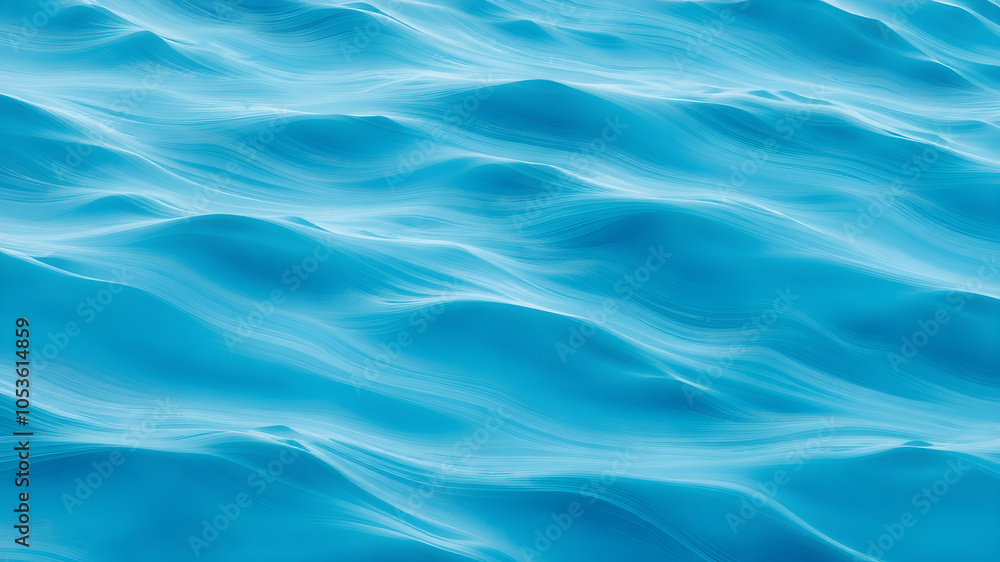 Fototapeta premium Tranquil Blue Waves