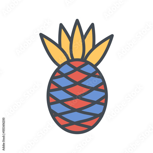 Pineapple Vector Icon