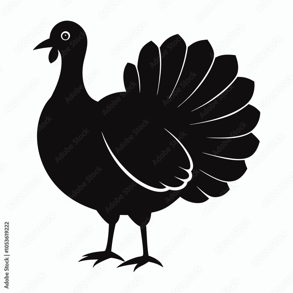 Fototapeta premium silhouette turkey