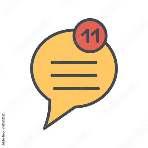Unread Message Vector Icon