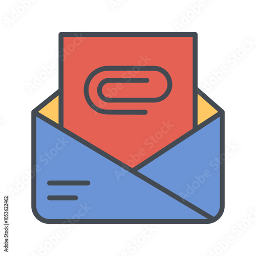 Attachment Clip Vector Icon