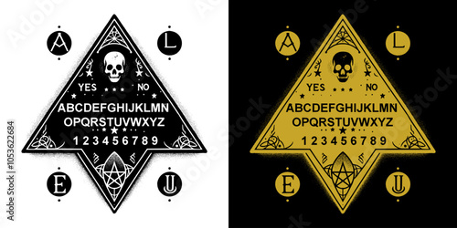 ornate ouija board template