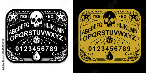 retro celestial ouija board