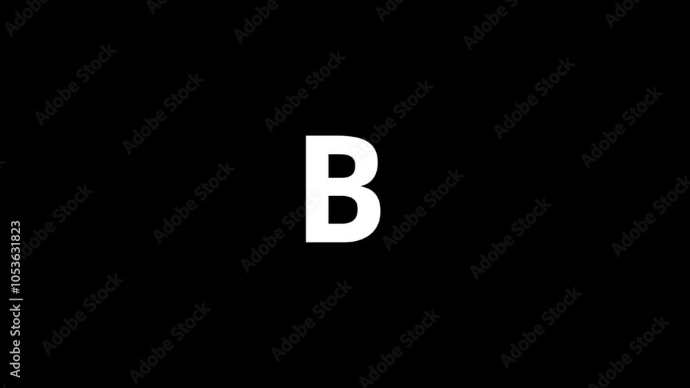 Pixel letter B in blue color with alpha channel, English alphabet Pixel letter B in blue color with alpha channel, English alphabet