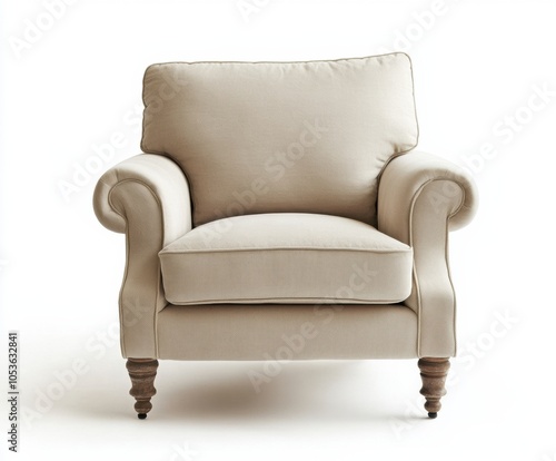 Armchair sofa isolated on a white background