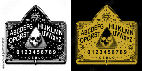 traditional gothic ouija board