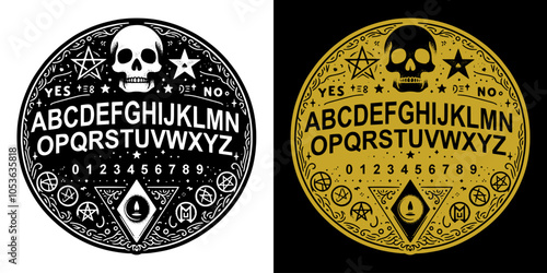 artistic ornate ouija board