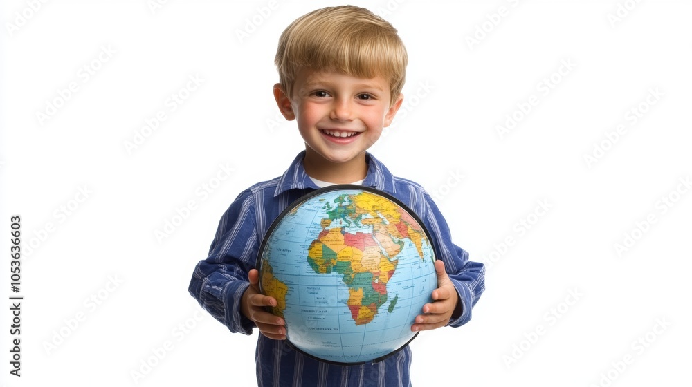 Happy Boy Holding a Globe World Exploration Learning Education Geography Kids Future Travel Globe Happy Boy Holding a Globe World Exploration Learning Education Geography Kids Future Travel Globe