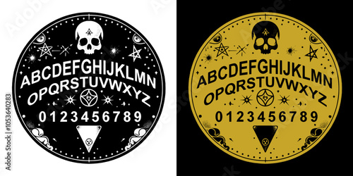 celestial inspired ouija board