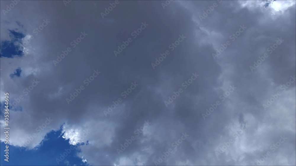 Black mass of clouds covers almost the entire sky Black mass of clouds covers almost the entire sky