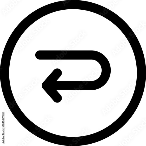 Turn back icon photo