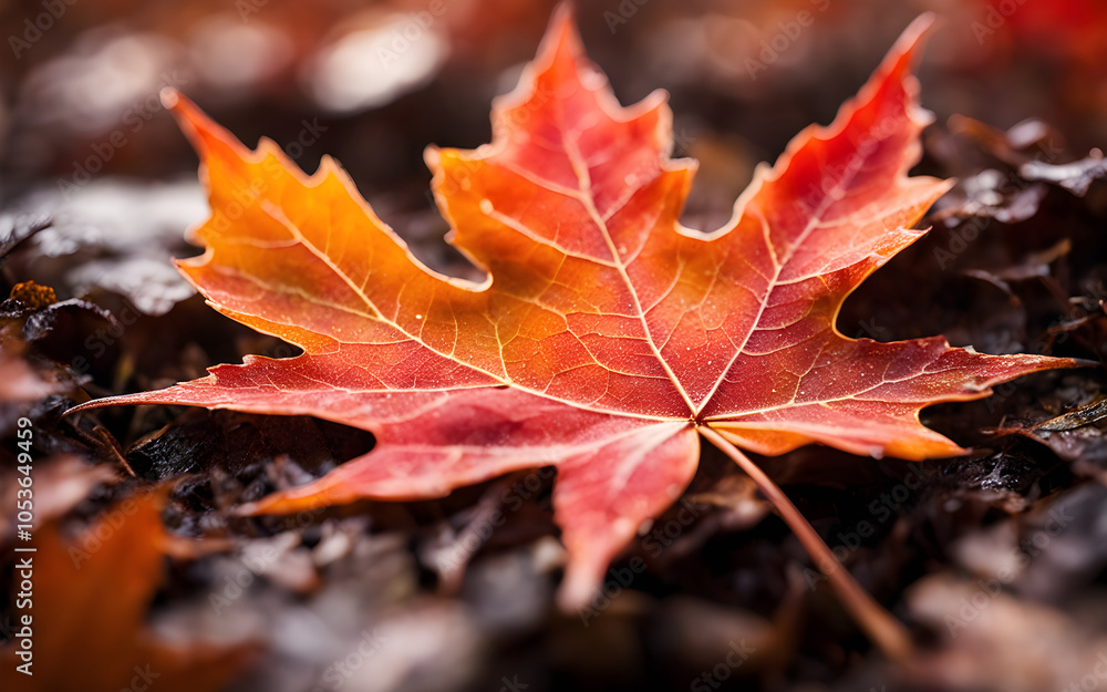 Closeup of a maple leaf Closeup of a maple leaf