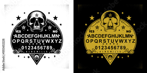mystical ouija board background