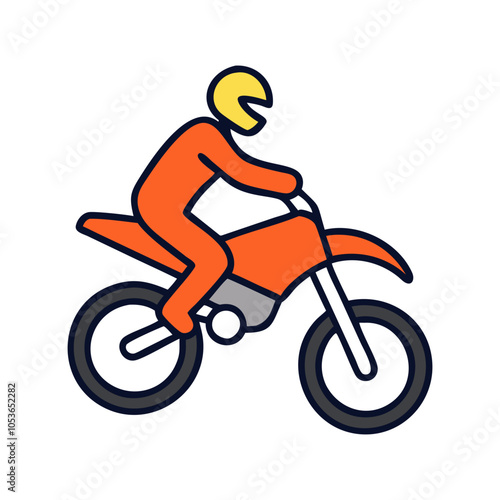 High Speed Dirt Bike Jump Icon