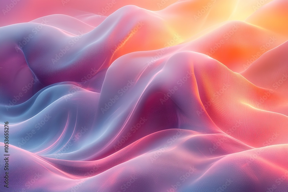 Obraz premium Abstract colorful flowing waves background.