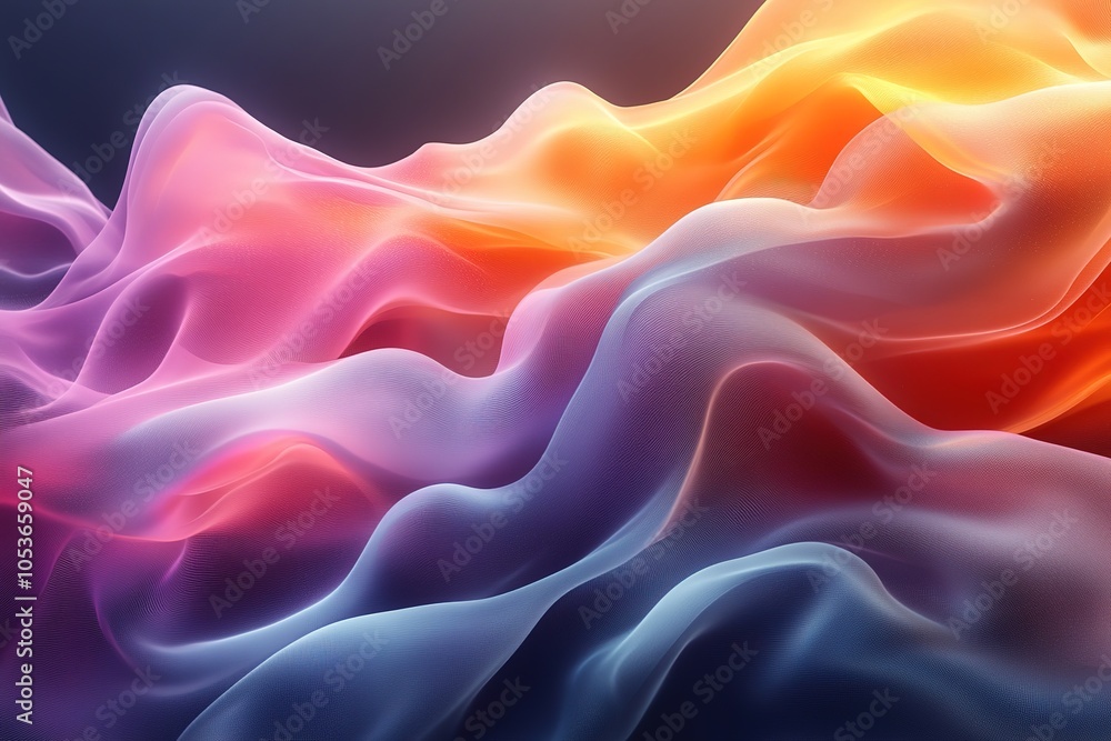 Obraz premium Abstract colorful wave background.