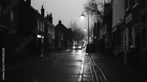 Fototapeta Naklejka Na Ścianę i Meble -  East UK small town streets, mood and vibe
