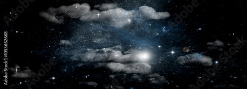 Obraz na płótnie galaxy in a free space. 3D rendering w salonie