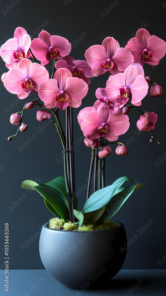 Naklejka premium Phalaenopsis orchids, also known as 