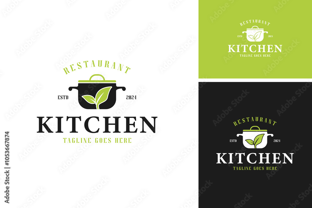 Vector of pot and leaf logo design symbol template illustration Vector of pot and leaf logo design symbol template illustration