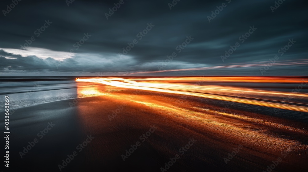 Obraz premium long exposure nature fine art photography, 16:9