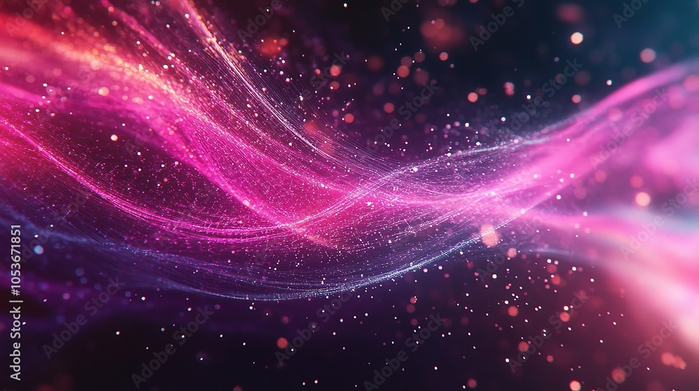 Vibrant Abstract Waves of Light and Color Vibrant Abstract Waves of Light and Color