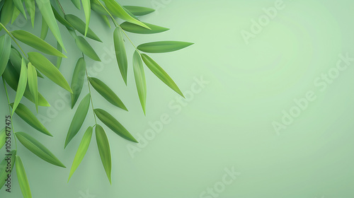 Wallpaper Mural Clean and concise bamboo leaf light and shadow background Torontodigital.ca