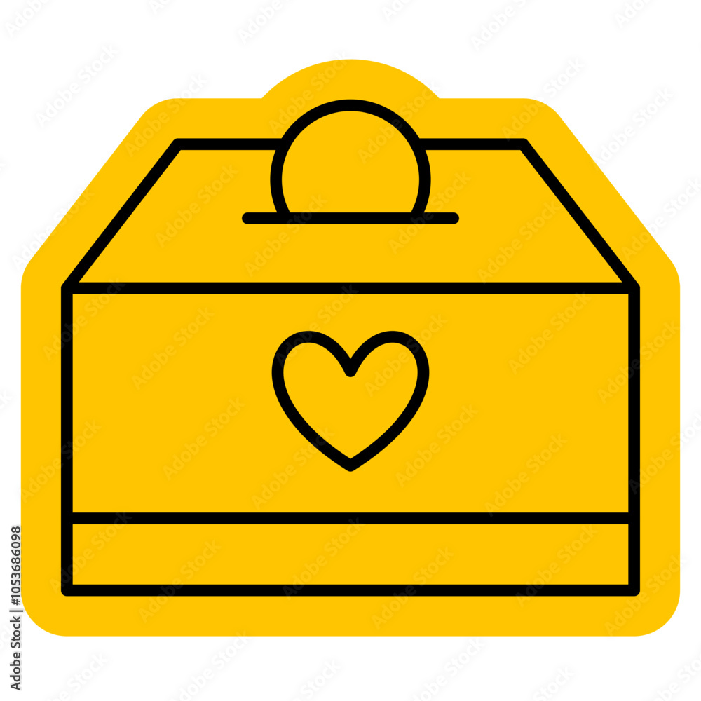 Fototapeta premium Donation, Giving money Icon