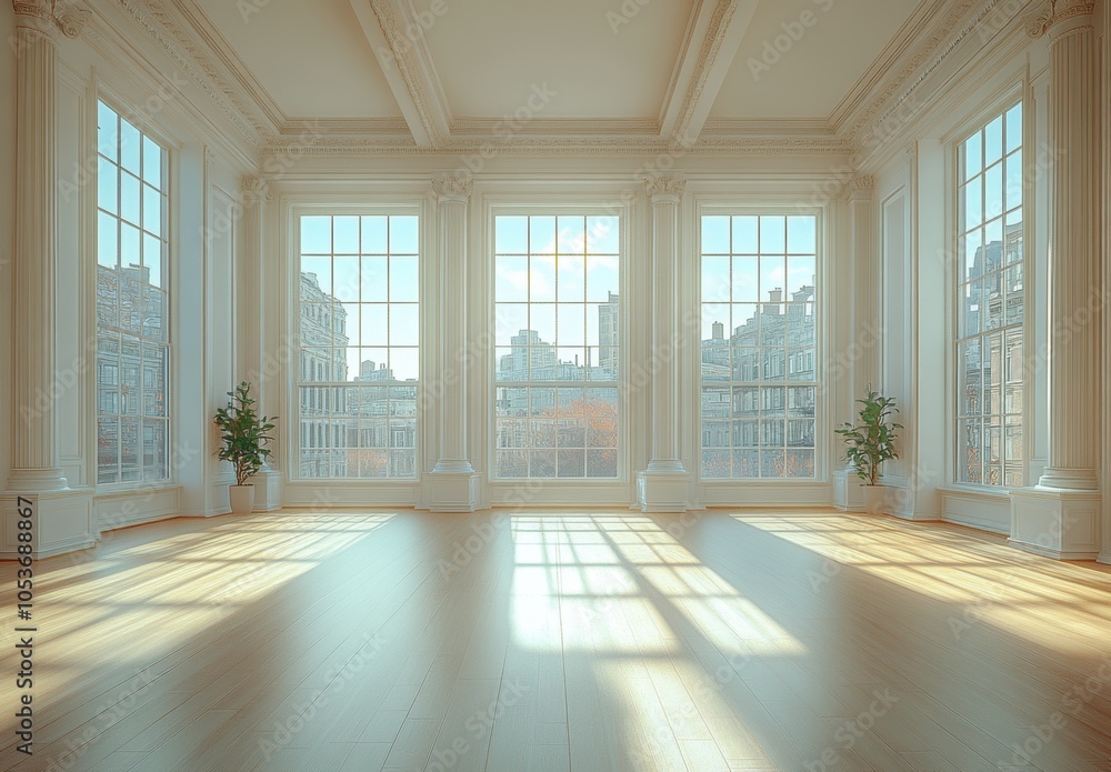 Obraz premium Room with City View.