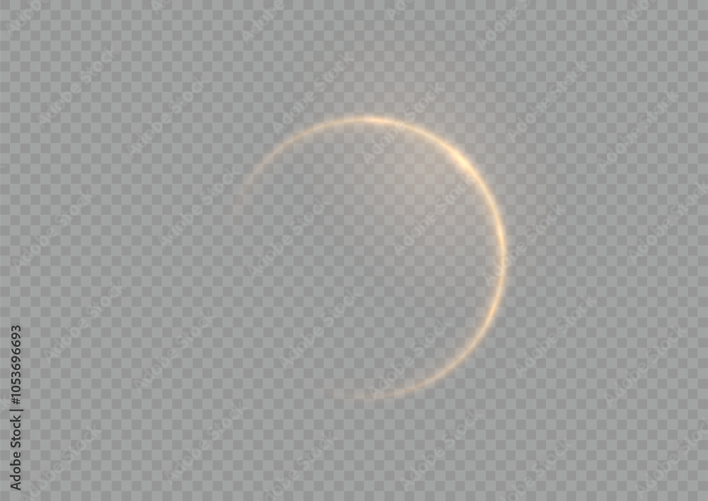 Light yellow circle. The energy flow tunnel. Curve light effect of white line. Abstract luxury white light vector flare semicircle and spark light effect. Luminous white circle portal. Ring line Light yellow circle. The energy flow tunnel. Curve light effect of white line. Abstract luxury white light vector flare semicircle and spark light effect. Luminous white circle portal. Ring line