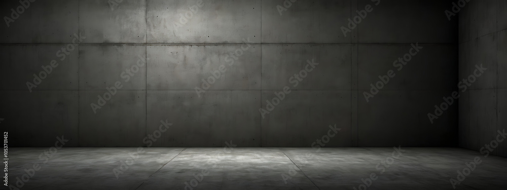 Dark, smooth concrete texture with soft shadows, leaving a blank space for overlays or text. Dark, smooth concrete texture with soft shadows, leaving a blank space for overlays or text.