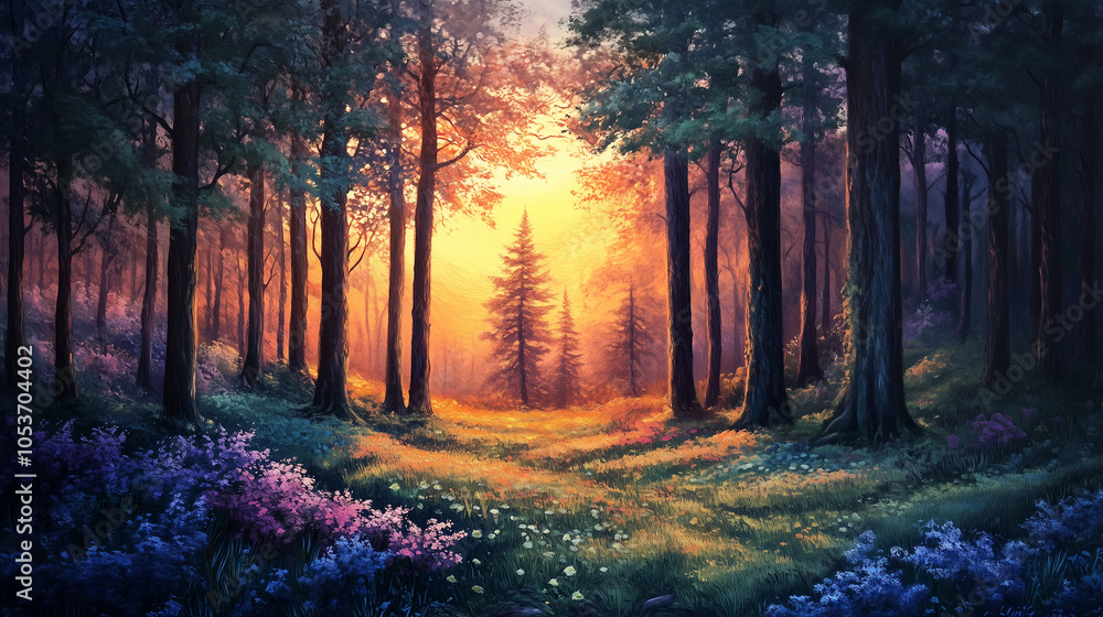 Obraz premium 自然と夕暮れ