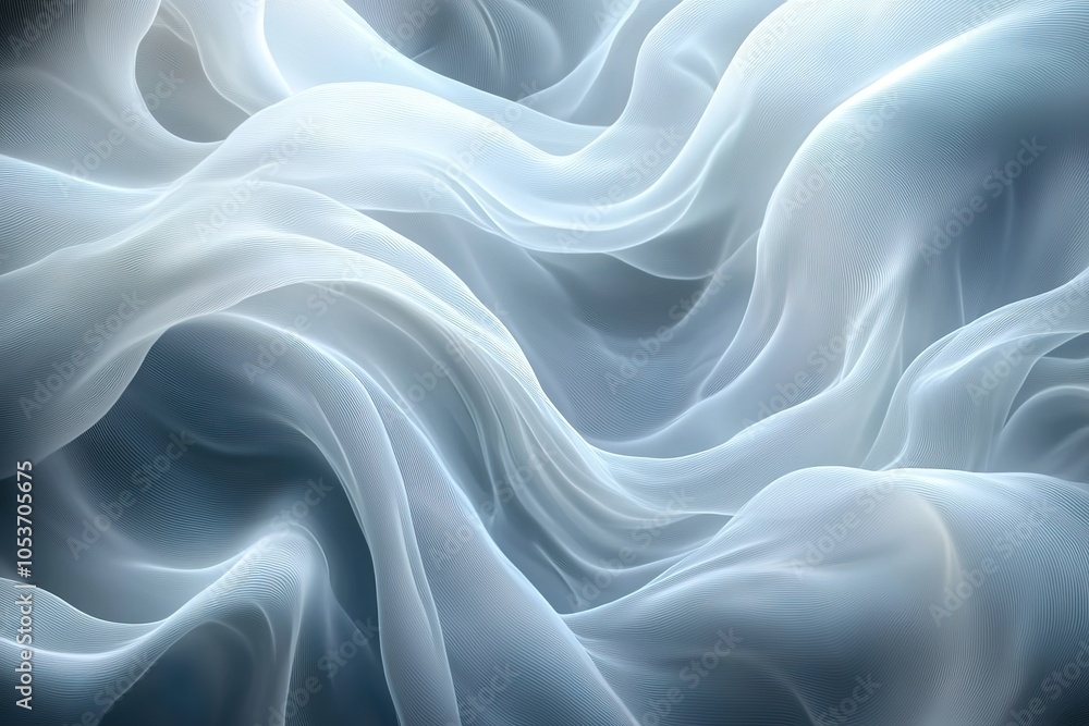 Abstract white and blue silky fabric background. Abstract white and blue silky fabric background.