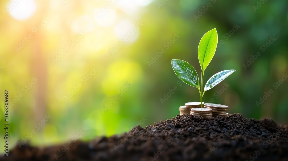Fototapeta premium Strategic Financial Meeting on Carbon Offset Strategies for Corporate Responsibility Concept