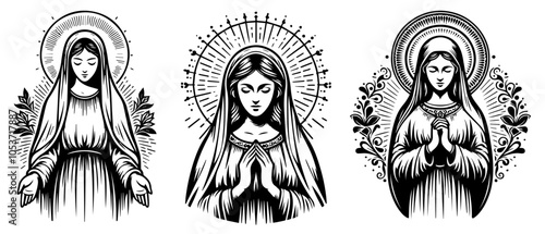 Our Lady Virgin Mary Madonna portraits