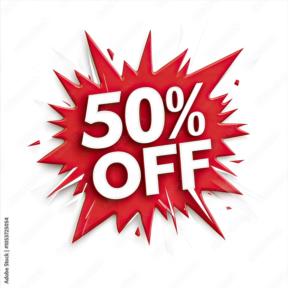 Vibrant Sale Announcement with Red Explosive Design Vibrant Sale Announcement with Red Explosive Design